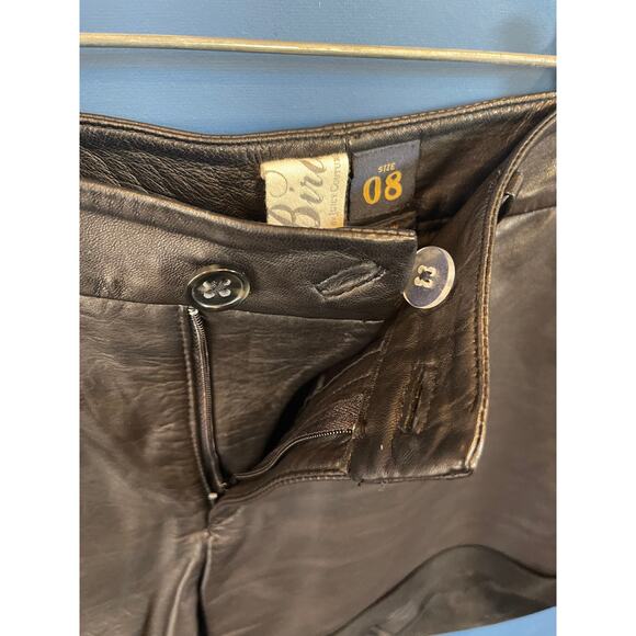 Black Leather Shorts brand is BIRD by Juicy Couture Size 8 - Picture 2 of 6